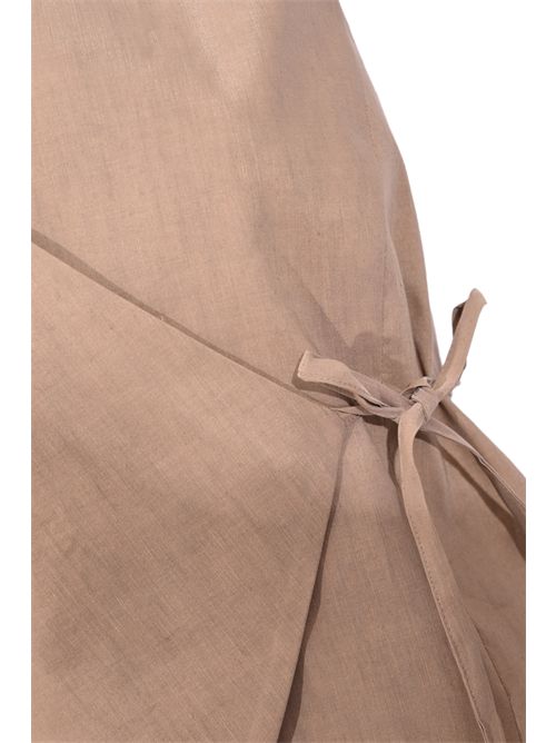 Gilet a portafoglio in lino stretch D. Exterior | 627416MOCH